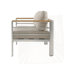Fauteuil club d'extérieur en aluminium