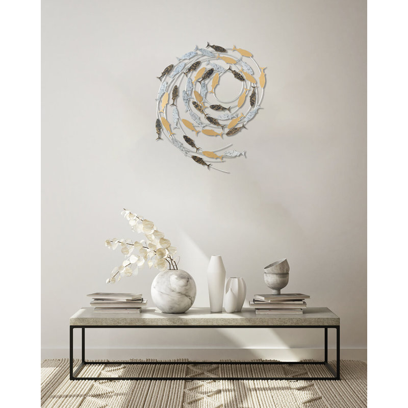 Gathering of Fish Wall Sculpture