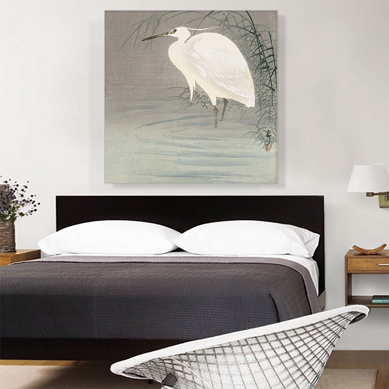 " Wading Egret ", 36" H x 36" W x 1.5" D