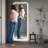 65-Inch Full-Length Wall Mirror, Smart Dressing Mirror with LED Touch Screen, Frameless Round Bathroom/Bedroom Mirror, Modern Home Decor