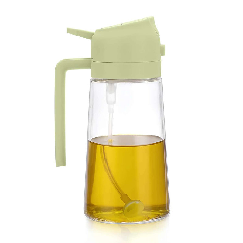 2 Pieces 100% Glass Oil Dispenser Set