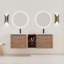 Ensemble de meuble-lavabo mural élégant en contreplaqué de style contemporain idéal pour les salles de bain