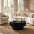 Round Drum Coffee Table with Storage-389920643-393056295