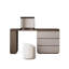 Coiffeuse avec miroir lumineux, 4 tiroirs, 1 chaise