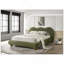 Mobilier de chambre à coucher en bois de chignon rond vert olive
