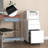 11.81" W 3 Drawers Mobile Metal Filing Cabinet with Lock for Home and Office - Fully Assembly.