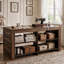 Table de couture de 150 cm avec rangement, table de bricolage de style campagnard