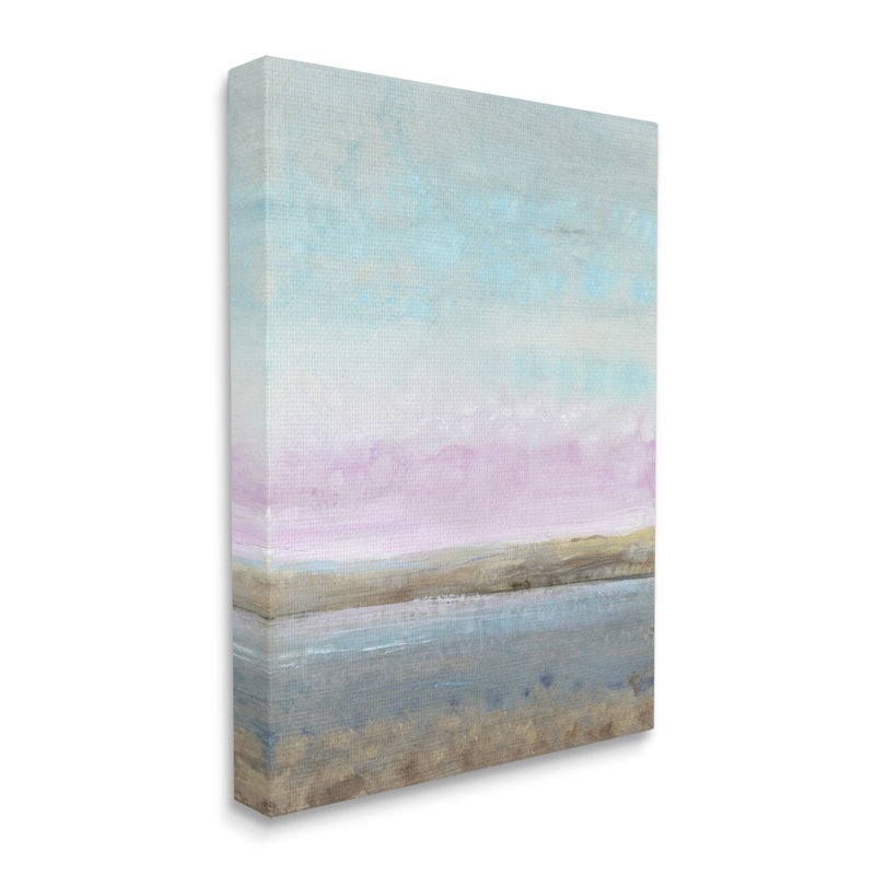 «Au-703», toile «Purple Sky Pond Nature Landscape on Canvas» par Tim O'Toole, peinture, H 40 po x l 30 po x P 1,5 po