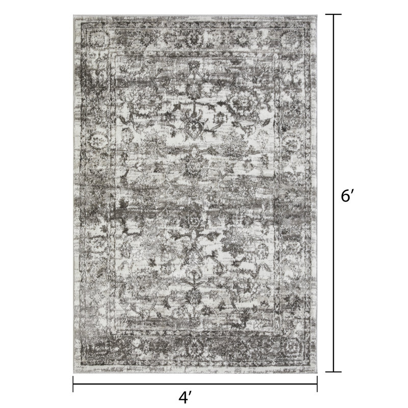 Raghdah Oriental Indoor Rug, Rectangle 4' x 6'