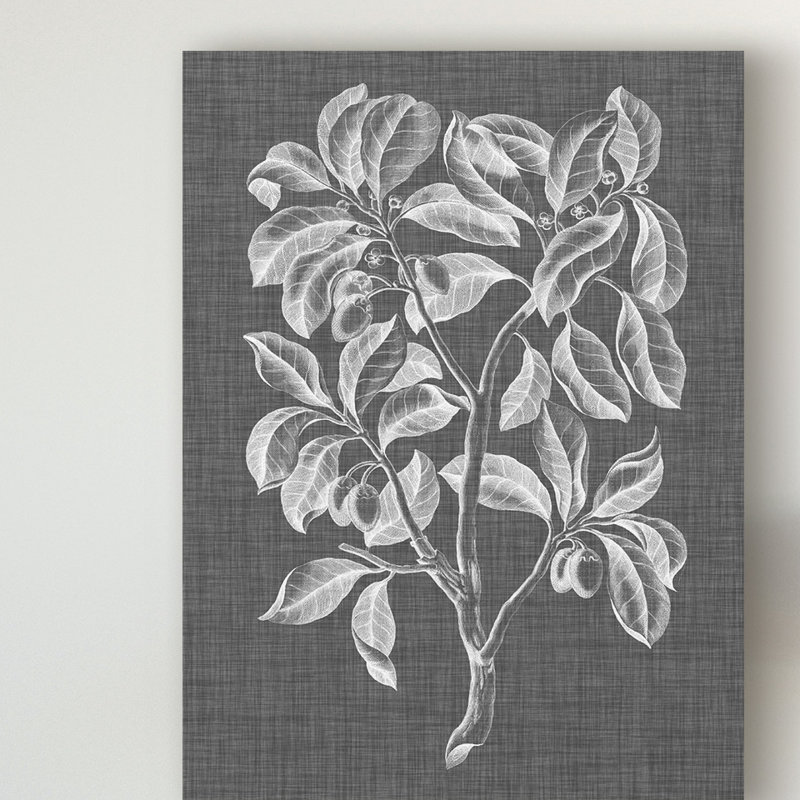 «Graphic Foliage I» par Vision Studio - Reproduction d'art graphique sur toile, H 47 po x l 35 po x P 2 po