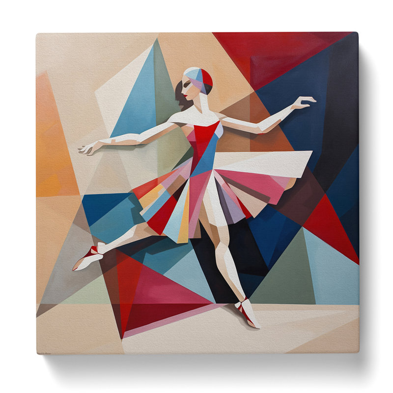 Ballerina Constructivism - No Frame Print, 35cm H x 35cm W x 3cm D