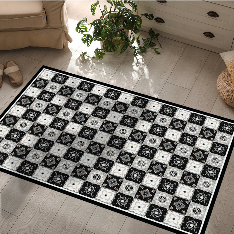 Davanti Vinyl Floor Mat - Tile Collection, Rectangle 3' x 5'