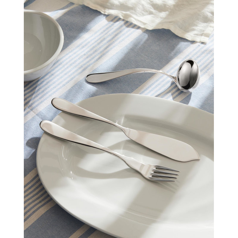 Nuovo Milano Stainless Steel Silver Sauce Ladle