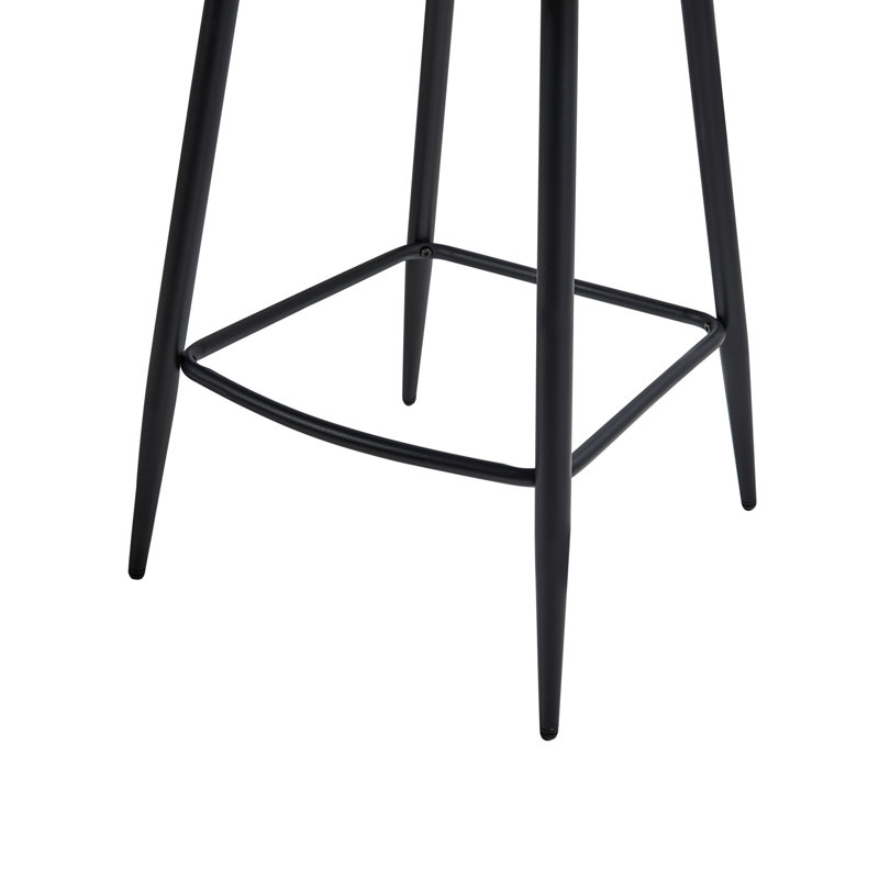 Set of 2 Bar Chairs AMITY Fabric, Green