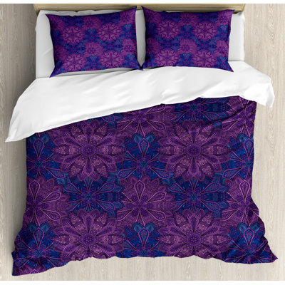 Indigo Eclectic Floral Duvet Cover