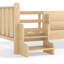 Lits simples en bois massif peu encombrants avec rangement, conception de plancher moderne pour enfants