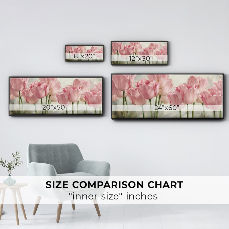 Nature Inspired II- Framed Canvas, 24" H x 60" W