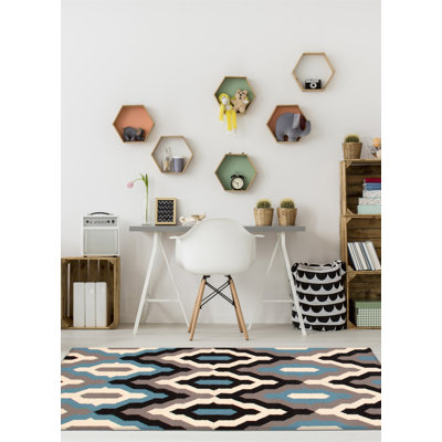 Kilim gris Ankara 5 pi 2 po x 7 pi 9 po