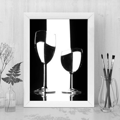 Élégante peinture encadrée décorative, 9,4 po x 11,4 po | 100% panneau de fibres à densité moyenne avec cadre 100% bois (épaisseur: 0,8 pouce) | Parfait pour la décoration intérieure, le salon ou le bureau | Art mural unique pour tout espace