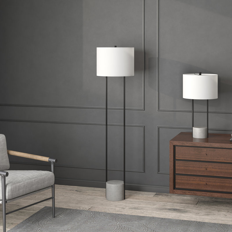 Arie 65.5'' Gray Traditional Floor Lamp