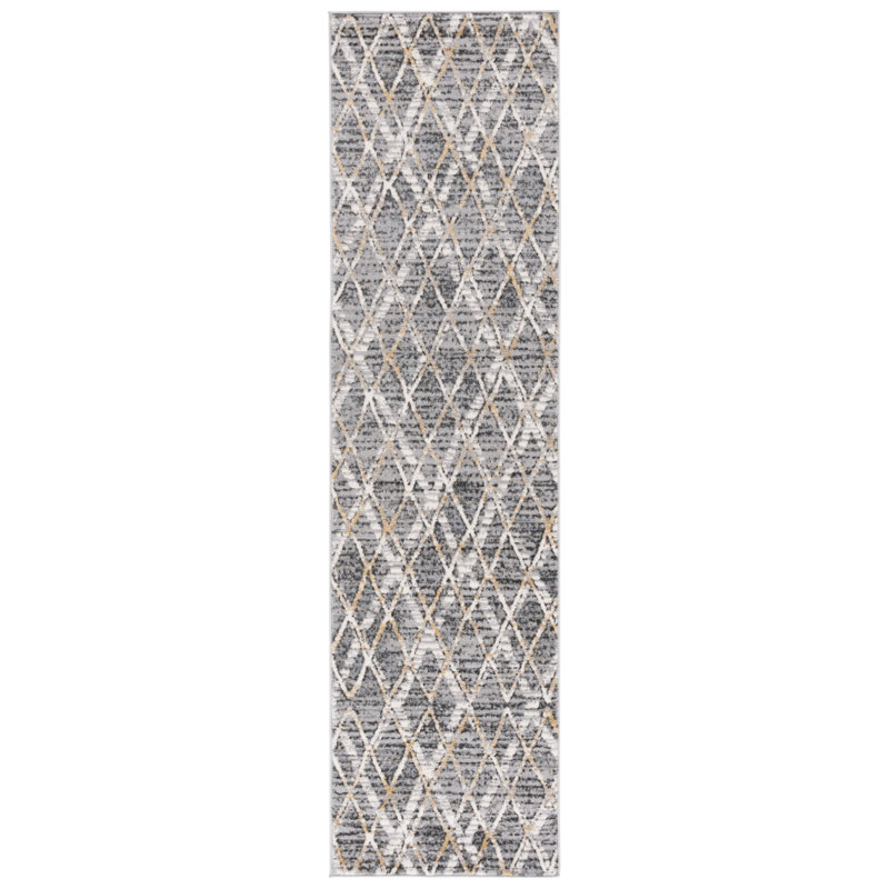 Weimer Performance Geometric Rug, Runner 2'2" x 8'