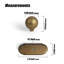 Poignée ronde en laiton antique de 1 po de diamètre avec panneau arrière - G014-113657123-113657125