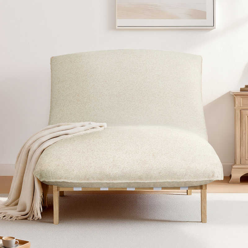 Soft 43.3 "W Oversized Accent Lounge Chair-Linen Wheat, Linen, Wheat