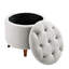 Tabouret de rangement rond avec repose-pieds-777069722