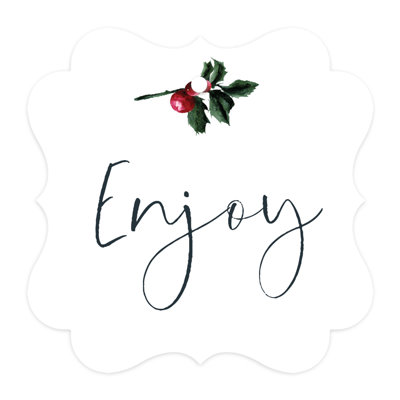 Étiquette-cadeau Enjoy Fancy Frame