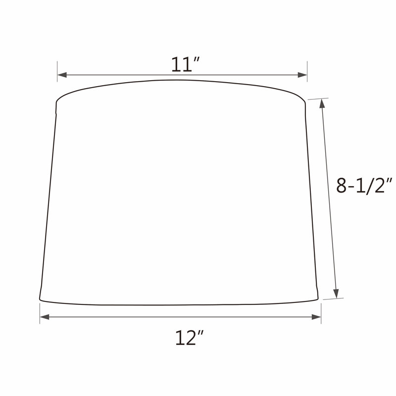 Abat-jour tambour en tissu synthétique de H 8,5 po (araignée) gris/noir