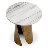 Side Table Nuova Vintage Brass Finish