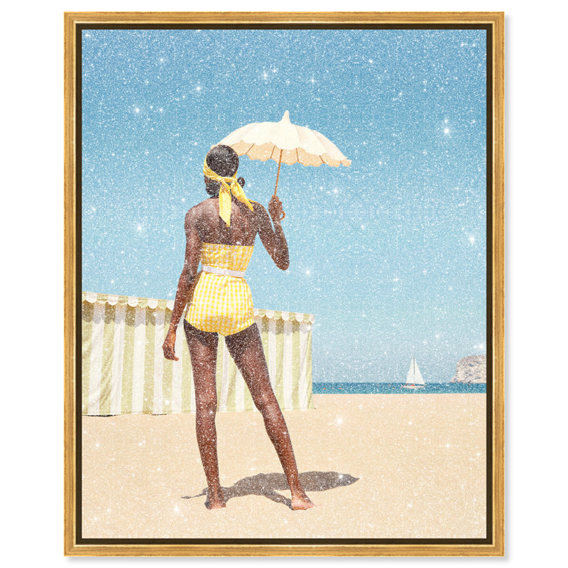 Cabana Muse III Canvas Fashion Print by Oliver Gal, Black Frame, 16 x 20, 16"H x 20"W, Gallery Wrapped