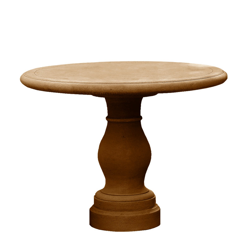 Table bistro en pierre / béton Palladio (table SEULEMENT), Travertin