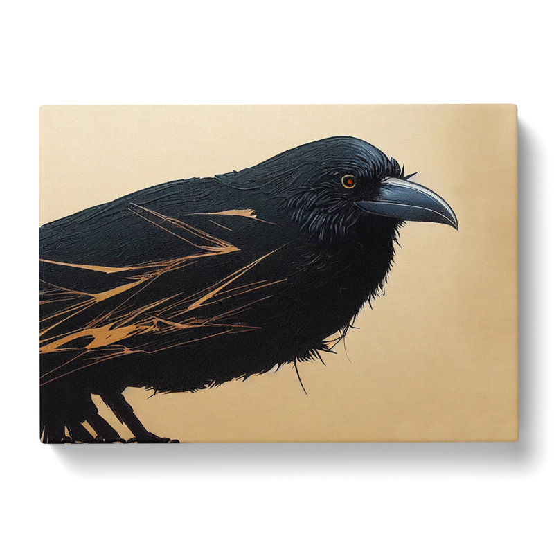 Raven Bird Vol.4 - Wrapped Canvas, 50cm H x 76cm W x 3cm D