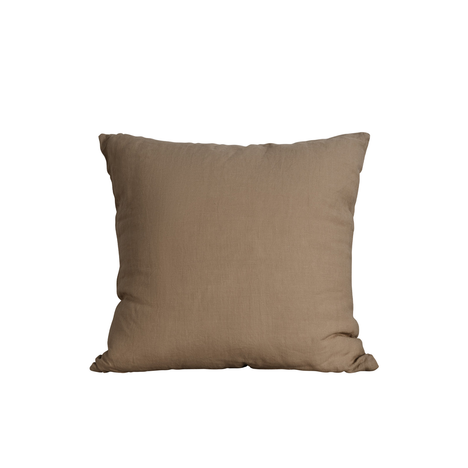 Clara 100% French Linen Accent Pillow, Cocoa