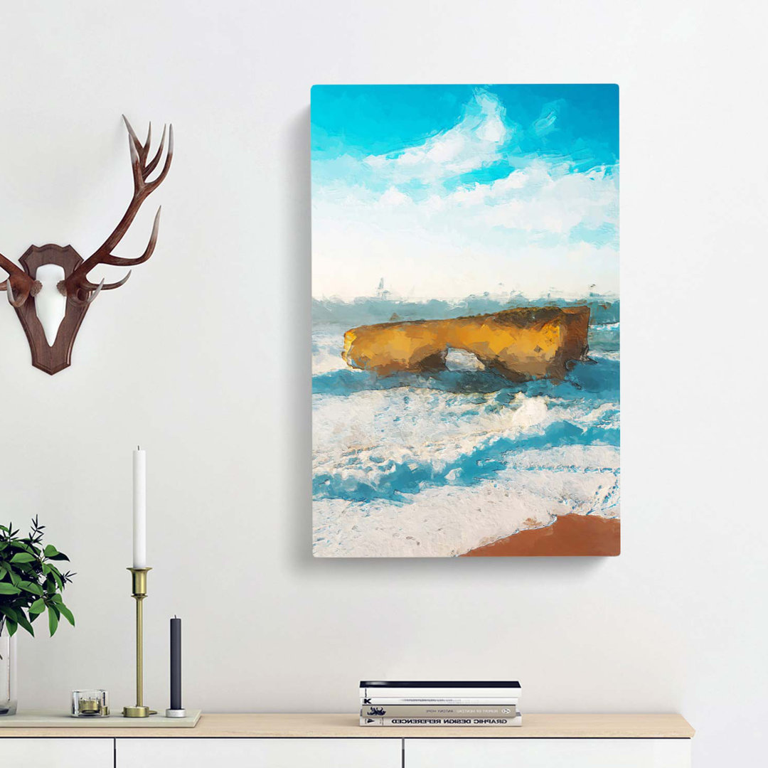 Great Ocean Road in Australia in Abstract - Wrapped Canvas