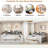 Rabito  Daybed With Storage Shelves, Two Drawers And Study Desk-822325190