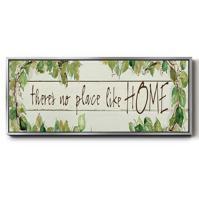 No Place Like Home- Framed Canvas
