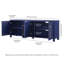Chabot Rectangular TV Stand for TV's up to 75" in Dark Blue-1277464886