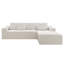 Canapé modulaire 2 pièces 104,3 po x 68,9 po - aucun assemblage requis, canapé en velours côtelé moelleux pour salon, chambre à coucher et appartement (combinaison gratuite)