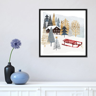 « christmas chalet ii », reproduction d’impression sur toile