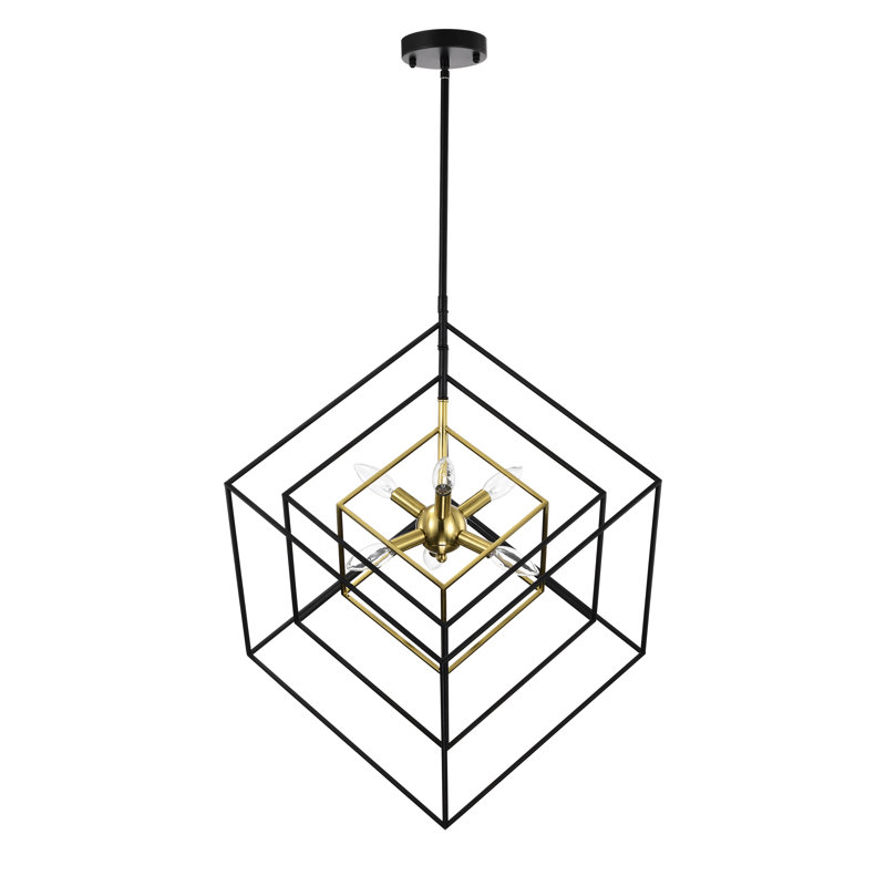Lustre cage Spoutnik 6 lumières Alexaundrea