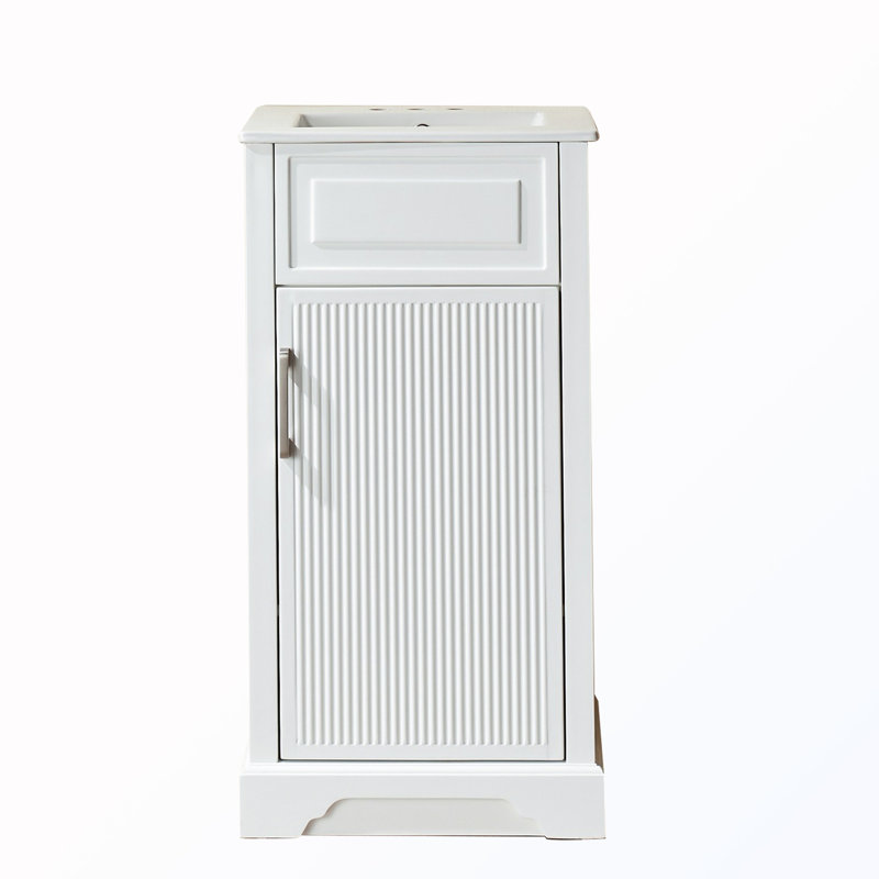 Meuble-lavabo autoportant simple avec lavabo