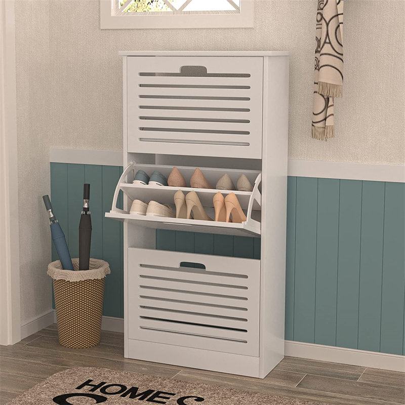 18 Pair Shoe Storage Cabinet