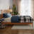 Teja Richmond Low Profile Solid Wood Platform Bed-126345730-126345728