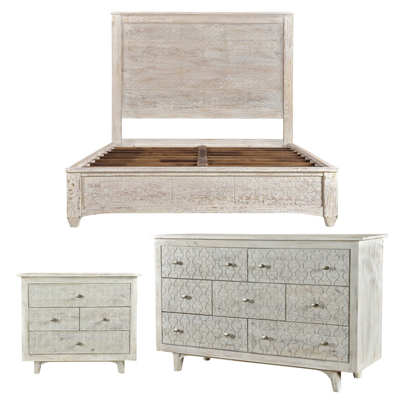 Endsley Solid Wood Piece Bedroom Set
