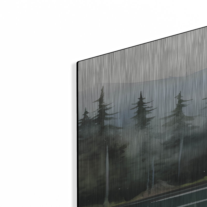 «Forest Landscape I» par Petals Prints Design, art mural en métal, H 36 po x l 24 po