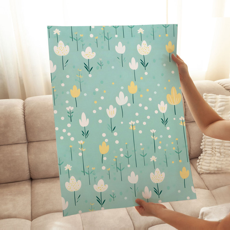 «Floral Delicate Flowers II Cottage», reproduction d'art non encadrée