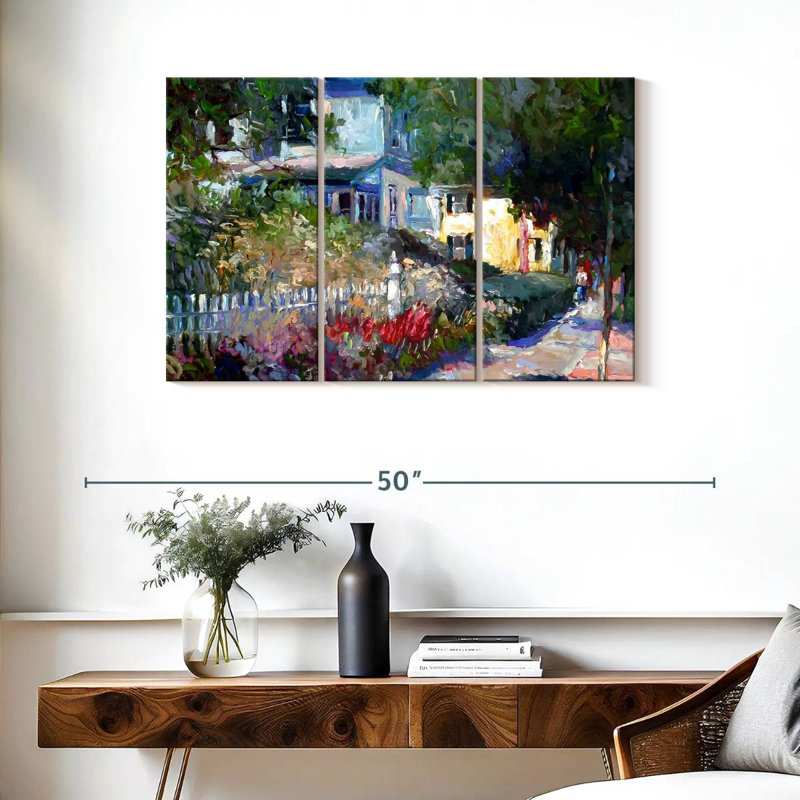 Sireci Yellow Suburbs, 24" H x 38" W