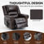 Fauteuil inclinable électrique en cuir Kyrian-143898813